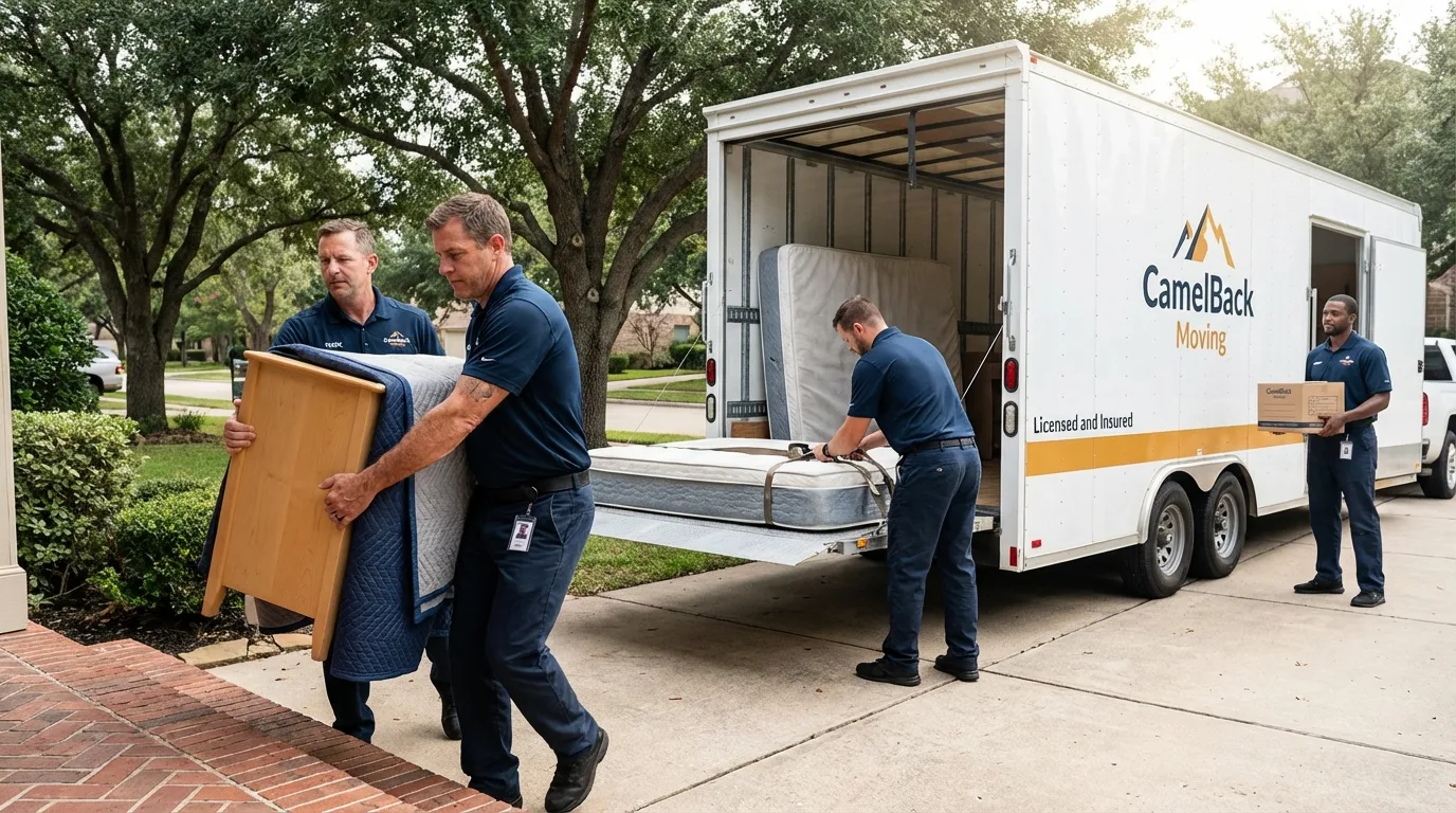 Crew loading residential truck for cross-state move from Seward, NE